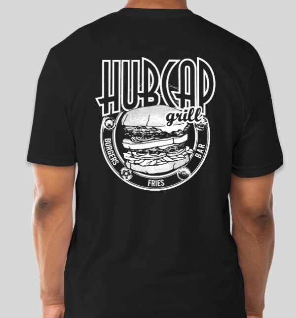 Hubcap Grill- Short Sleeve Black T-Shirt - Image 2