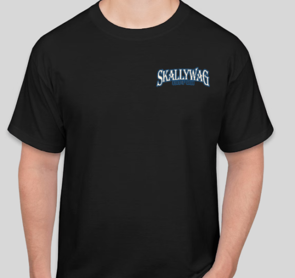 Skallywag Black T-Shirts- Gildan Dry-Blend - Image 2