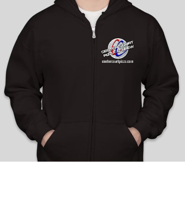 Center Court Pizza- Zipped Hoodie