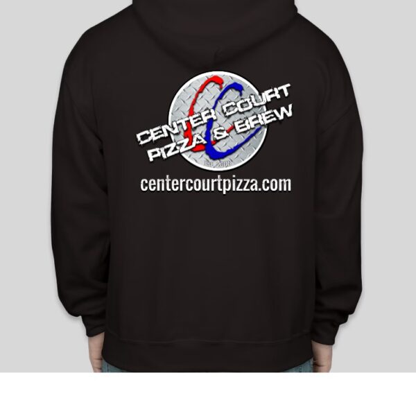 Center Court Pizza- Zipped Hoodie - Image 2